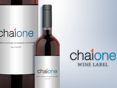 Chaione Wine Label branding clean illustrator label print wine