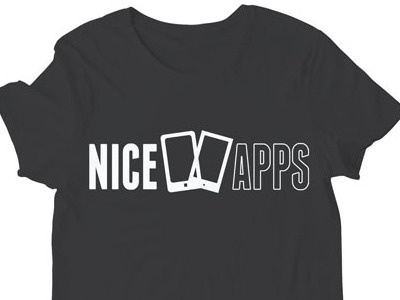 Nice Apps apparel branding clean illustrator mobile t shirt