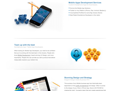 Mobile Enterprise agency app design responsive site ui ux web