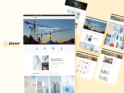 Jazeer Construction Company Profile & Blockchain E-commerce blockchain branding company profile construction crypto cryptocurrency defi ecommerce finance graphic design landing page metaverse motion graphics nft ui web design web3