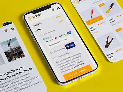 Jazeer Construction E-commerce With Crypto Payment