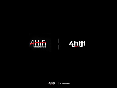 4hifi - rebranding audio hifi logo rebranding swolkien