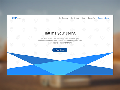 Landing Page clean dailyui design flat form homepage landing screen sketch ui web