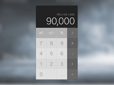 Calculator app calculator dailyui design flat ios mobile numbers sketch ui user experience user interface