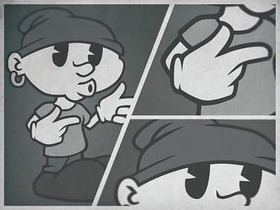 20s Cartoon Themed Character details by Snooze on Dribbble