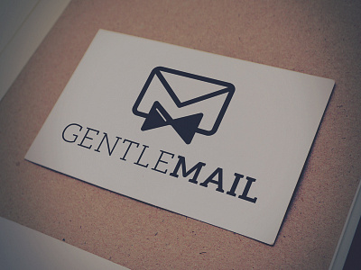GentleMail bow creative design flat gentleman logo logo design mail simple tie