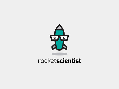 Rocket Scientist creative design flat flat design logo logo design rocket scientist simple