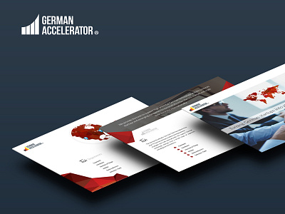 German Accelerator design flat graphic simple slide website