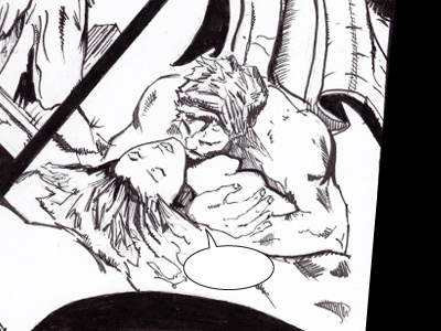 Not just a crime fighter batman comic book drawing illustration inked mono penciled sketch superhero superman