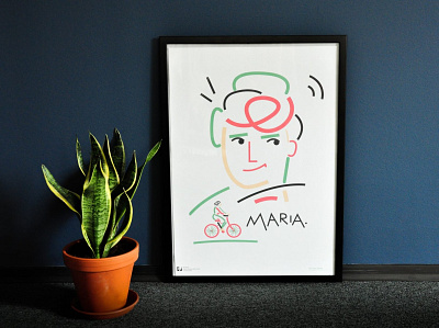 Marie Sklodowska-Curie art design dinksy drawing graphic handmade illustration illustrations picture portrait science scientist