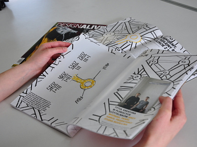 Illustration for "Design Alive" magazine art book design dinksy drawing graphic handmade illustration illustrations magazine magazine illustration marker typography