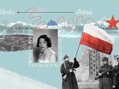Scene from collage animation about Zofia Stryjeńska