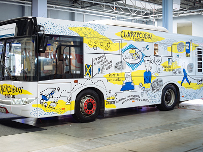Drawing on a bus art branding bus design diabetic diabetics dinksy drawing graphic illustration illustrations live marker markers solaris