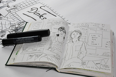 DINKSY comic book art black book comic comic art comic book dinksy graphic handmade illustration marker markers sketch