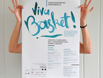 Poster for international exhibition "Viva Basket!" art design dinksy drawing exhibition exhibition poster graphic illustration illustrations poster typography