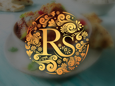 Ruba Spice Logo brand cusine food identity indian logo