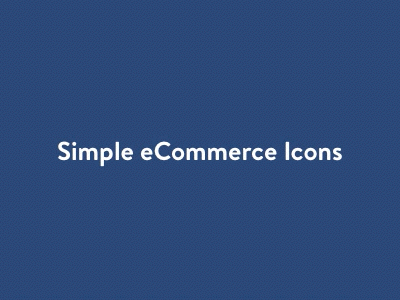 Simple eCommerce Icons