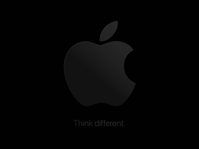 think different apple logo