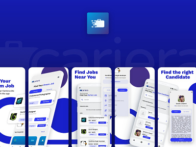Cariera Mobile App app design graphic design job board mobile ui