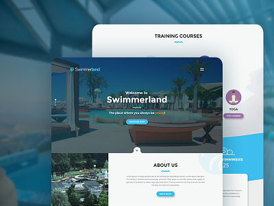 Swimmerland - Water Park HTML Template entertainment swimming swimming courses swimming lessons swimming pools water park water slides web