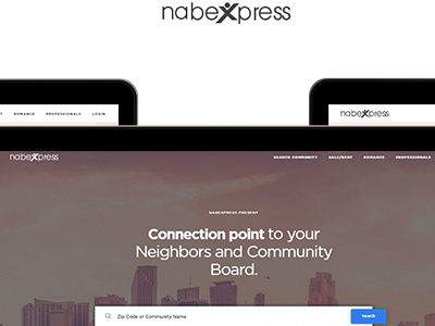 Nabexpress responsive website social network website