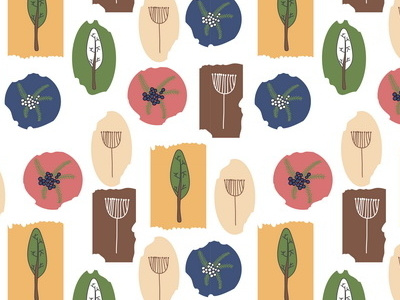 Scandinavian floral pattern