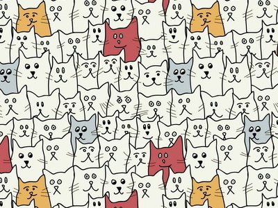 A lot of funny cats