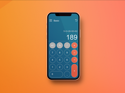 Calculator UI Design app calculator design graphic design ui ux