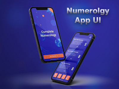 Numerology App UI Prototype app ui figma iphone app iphone app ui prototype ui ui ux design wireframing