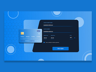 DAILY UI 02 creditcarddesign figma prototype ui ux design