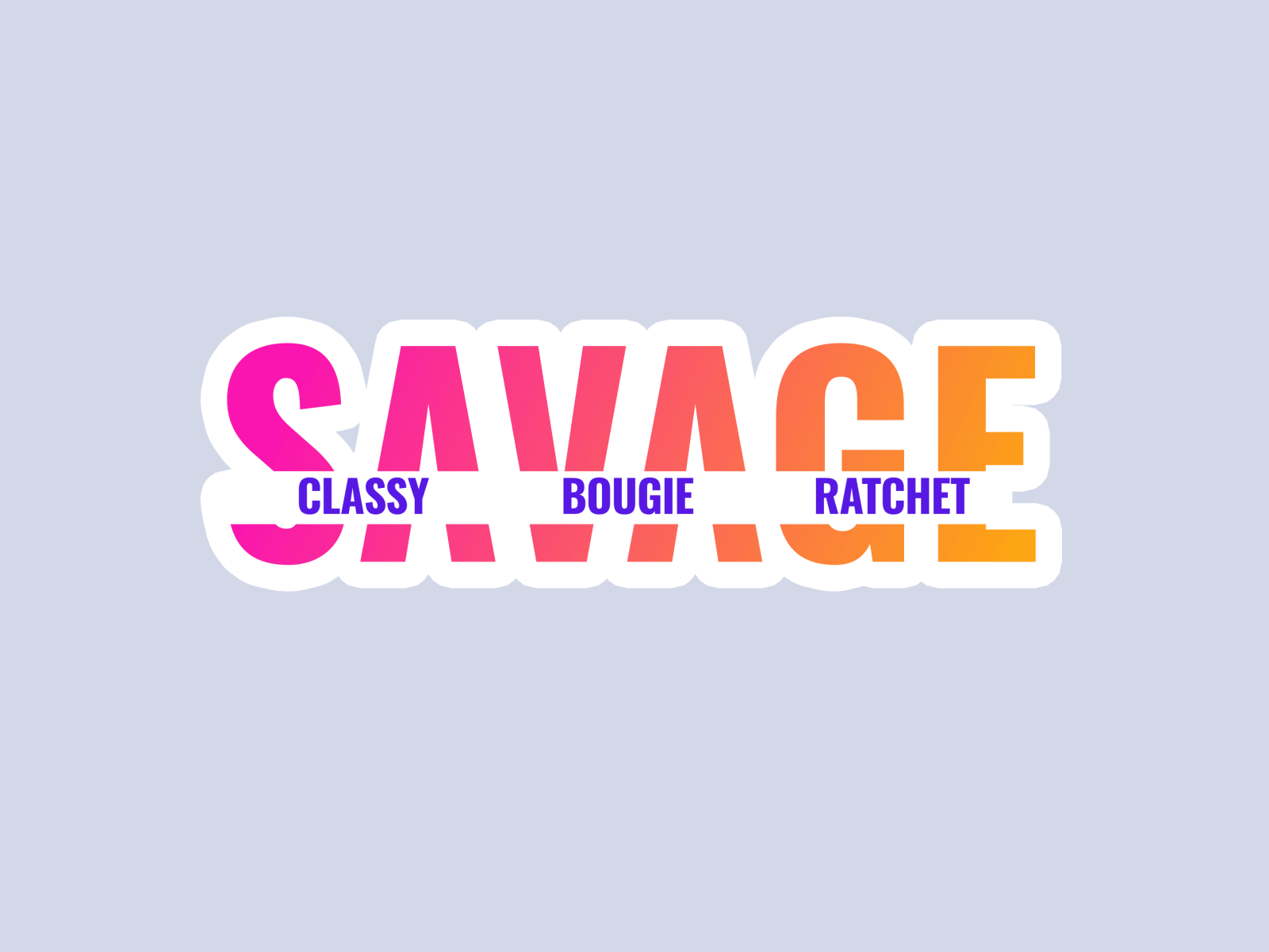 Savage after effects animation bougie classy ratchet savage sticker titles typography