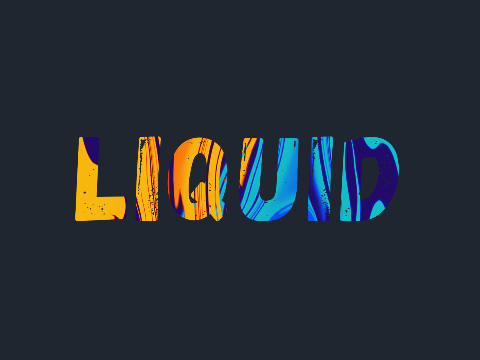 Liquid Text acrylic after effect aftereffects animation paint title typography