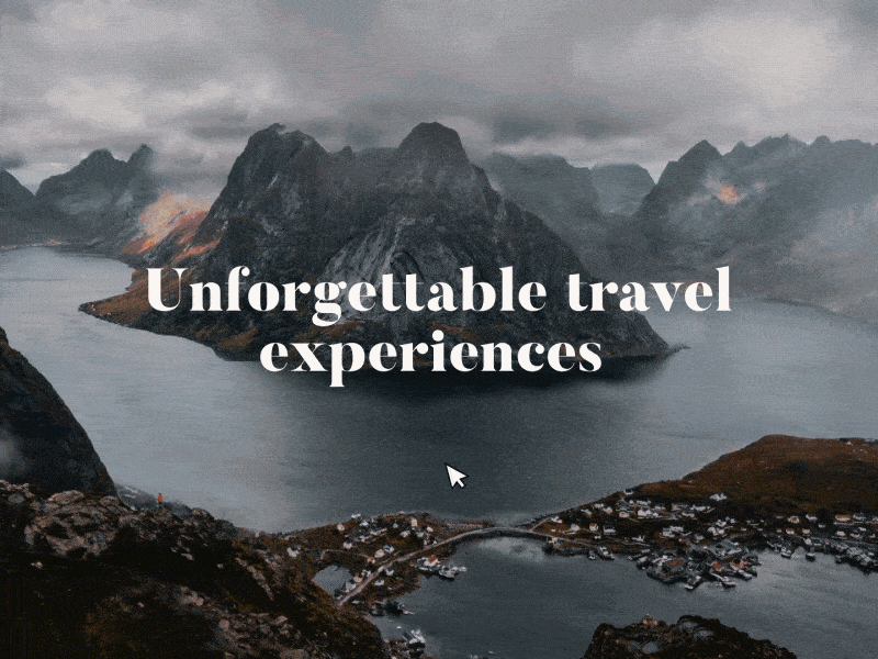Parallax Travel after effect aftereffects animation breathtaking design experience norway parallax parallax website travel ui ux web