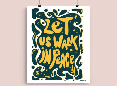 Let Us Walk In Peace - End Violence Against Women charity feminist feminist art fundraising illustration illustration design illustration digital illustrator logo procreate procreate art protest quote typography typography art