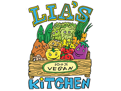 LIA'S Kitchen adar aviam art illustration logo