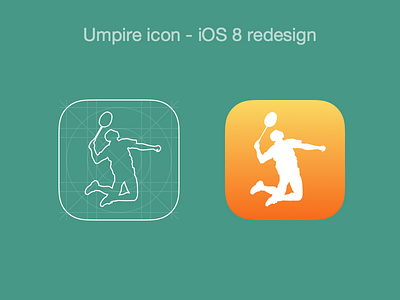 Umpire Icon app badminton icon ios redesign sports umpire