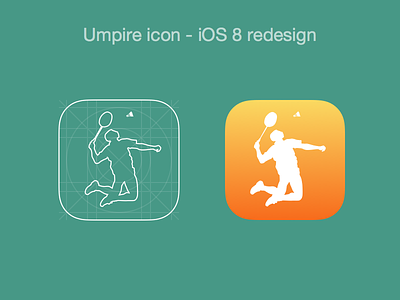 Umpire Icon - Revised app badminton icon ios redesign sports