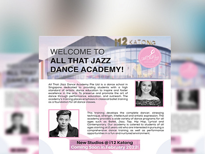 Flyer Design for Dance Academy