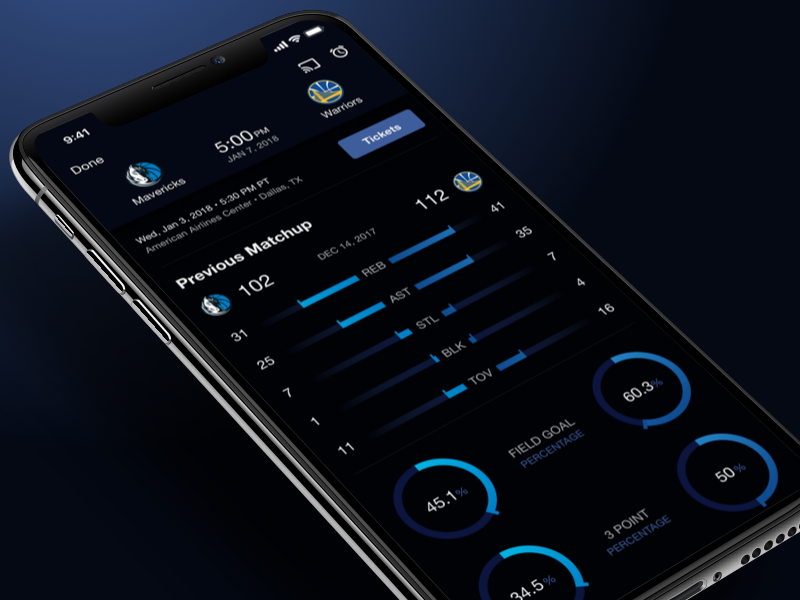 NBA App - Design System basketball design system nba