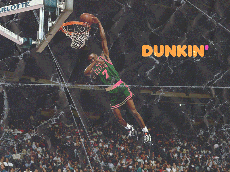 dunkin' animation basketball bball dunk dunking gif grunge texture