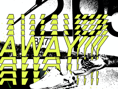 away collage grain grunge minimal nyc photography scan texture typography warp