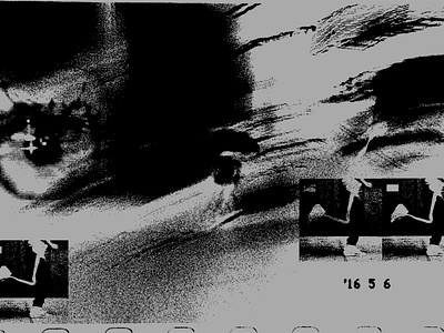 runner's high black and white collage grain grunge minimal nyc photography scan texture warp