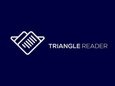 Triangle Reader Logo app branding design illustration logo logo design