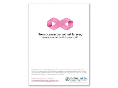 Cancer Infinity Print Ad advertising branding design graphic design layout