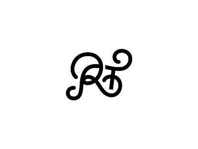 Personal Logo branding lettering logo r revamp round t