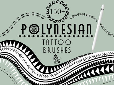 Polynesian tattoo brushes for Procreate