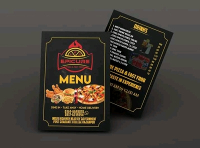 Restaurant menu design