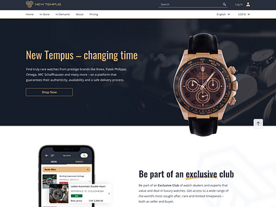 Luxury watches marketplace