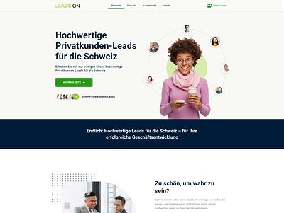 Leads generation website presentation website saas website web design