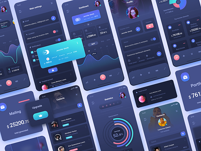 "Track n Save" App UI kit.